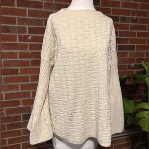 Umgee Knit Bell Sleeve Sweater